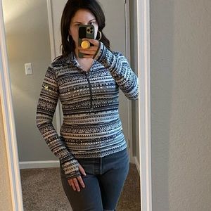 Nike Long Sleeve Half Zip Jacket Print